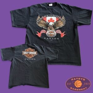 2002 Harley-Davidson Canada Black Tee